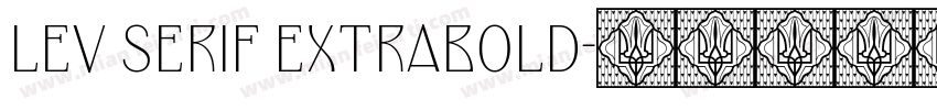 Lev Serif ExtraBold字体转换